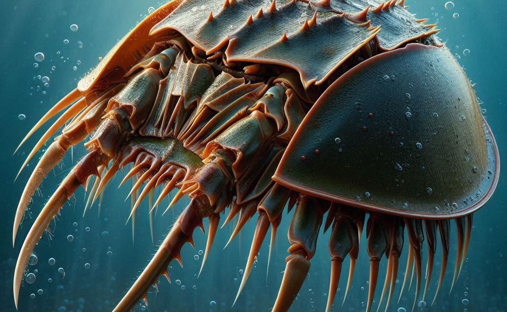 A mutant horseshoe crab